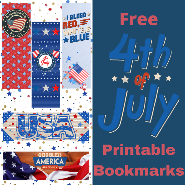 Free 4th of July Printable Bookmarks